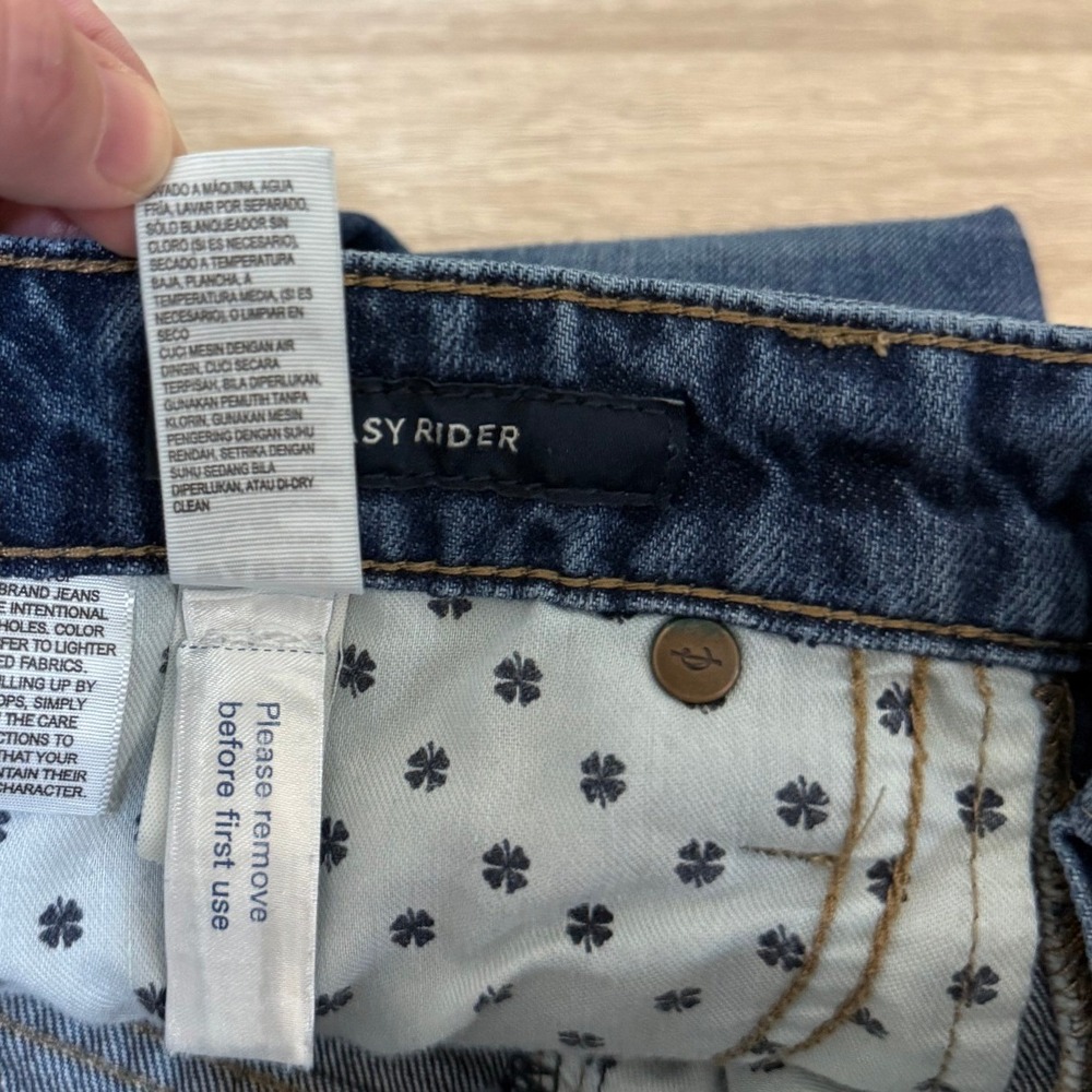 Lucky Brand Women Easy Rider Jeans 6 Long Blue Straight Leg Mid Rise Denim - Picture 8 of 11